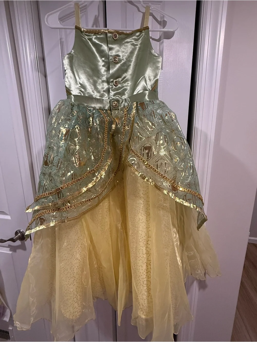 Disney Authentic Bippidi Bobbidi Boutique Deluxe Tiana Dress